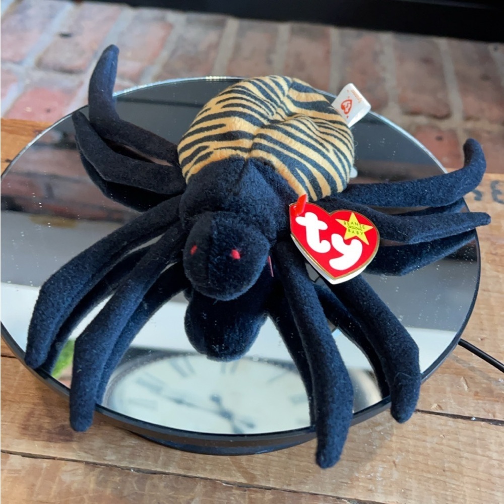 6/$25 Ty Black and Tan Spider Plush Toy